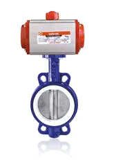 Valvos V2146117-CIFT-ETKILI Wafer Tip SS 316 Klape TEFLON Contalı - PNÖMATİK AKTÜATÖRLÜ